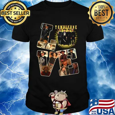 Love tombstone movie characters shirt