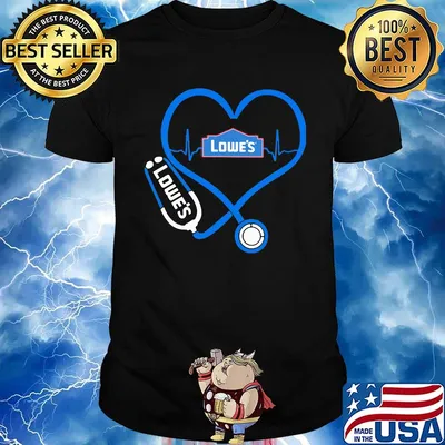 Lowe's nurse stethoscope love heartbeat shirt