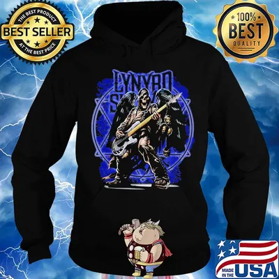Lynyrd slash band skeleton wings playing guitar s Hoodie