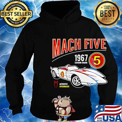 Mach five 1967 custom engine authentic speed racer 5 s Hoodie