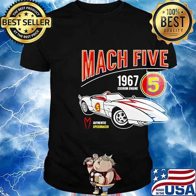 Mach five 1967 custom engine authentic speed racer 5 shirt