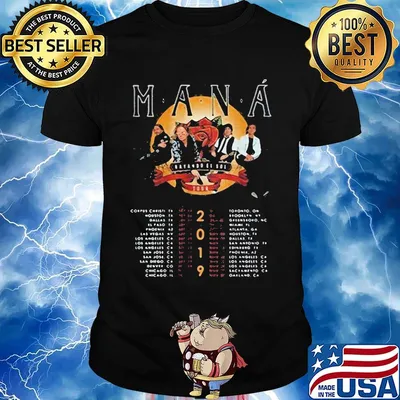 Mana band batado el tour 2019 shirt
