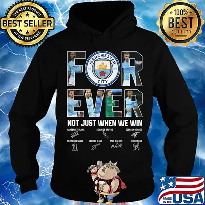 Manchester city forever not just when we win signatures s Hoodie