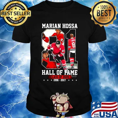 Marian hossa 81 hall of fame class of 2020 1996 2017 hockey star shirt