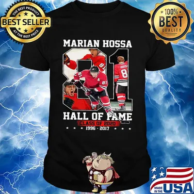 Marian hossa 81 hall of fame class of 2020 1996 2017 stars shirt