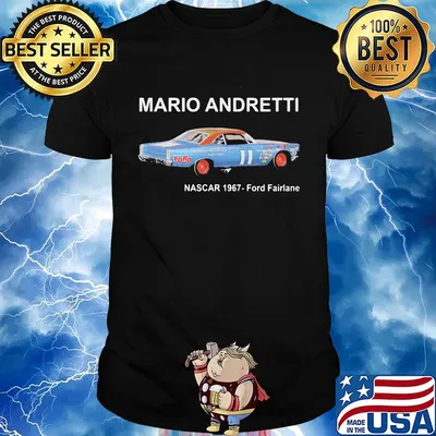 Mario andretti nascar 1967 ford fairlane shirt