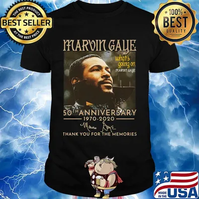 Marvin gaye what's going on 50th anniversary 1970 2020 thank you for the memories signature shirt