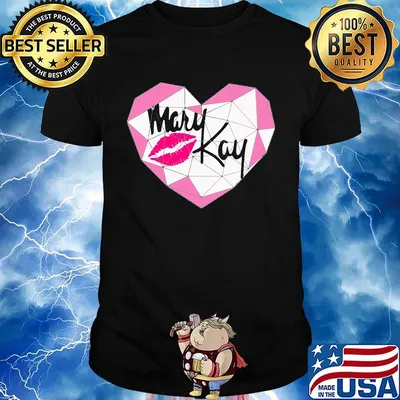 Mary kay lips heart diamond shirt