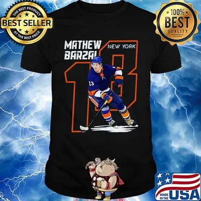 Mathew barzal 18 new york hockey player shirt