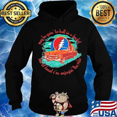May be going to hell in a bucket but at least i'm enjoying the ride grateful dead car s Hoodie
