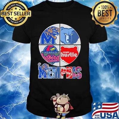 Memphis tigers grizzlies redbird and hustle shirt
