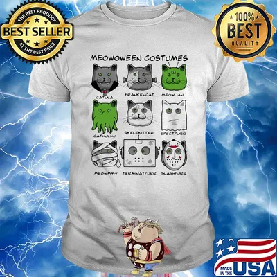 Meowoween costumes terminatpurr spectpurr shirt