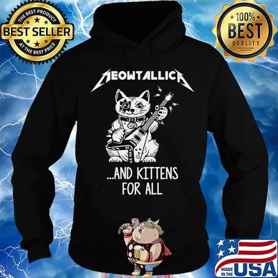 Meowtallica and kittens for all guitars s Hoodie