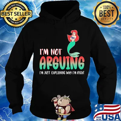 Mermaid i'm not arguing im just explaining why i'm right s Hoodie
