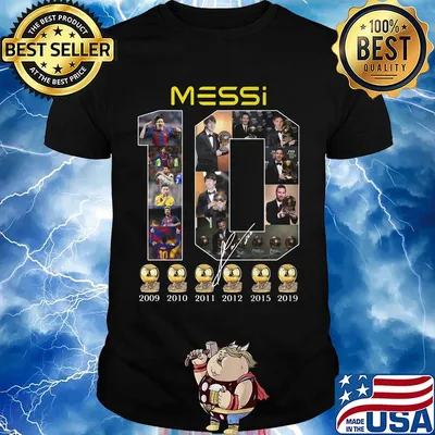 Messi 10 soccer player champions shirt