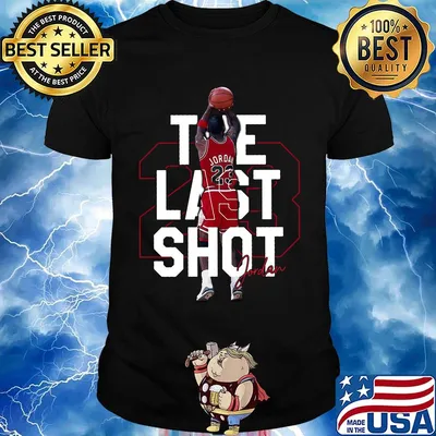 Michael jordan the last shot 23 basketball shirt