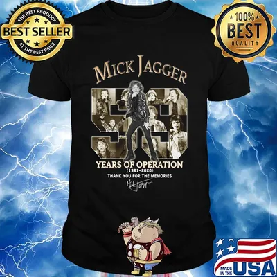 Mick jagger 59 years of operation 1961 2020 thank you for the memories signature shirt