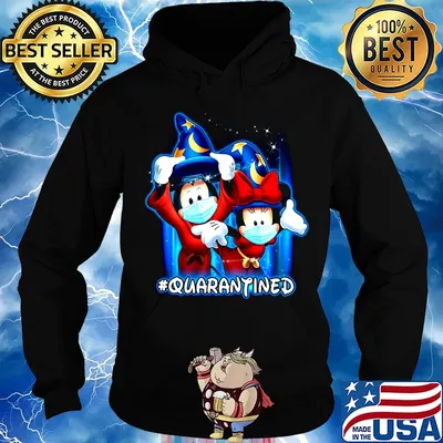 Mickey and minnie mouse mask quarantined s Hoodie