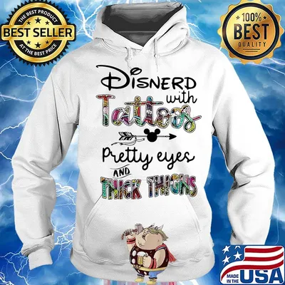 Mickey disnerd with tattoos pretty eyes and thick thighs s Hoodie