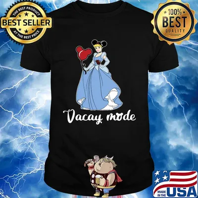 Mickey mouse cinderella vacay mode shirt