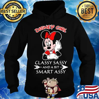Mickey mouse Disney girl classy sassy and a bit smart assy s Hoodie