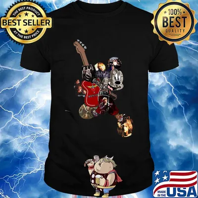 Mickey mouse hug guitar bon jovi band shirt