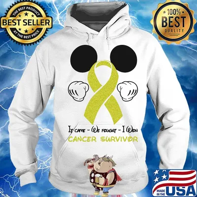 Mickey mouse if came we fought i won cancer survivor s Hoodie