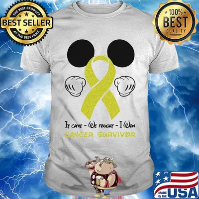 Mickey mouse if came we fought i won cancer survivor shirt