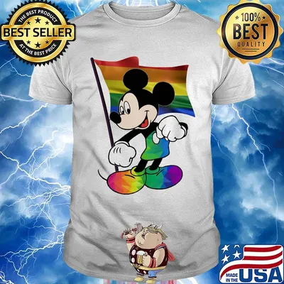 Mickey mouse LGBT flag shirt