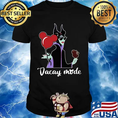 Mickey mouse maleficent vacay mode shirt