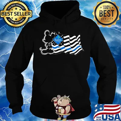 Mickey Mouse Sam's club American flag s Hoodie