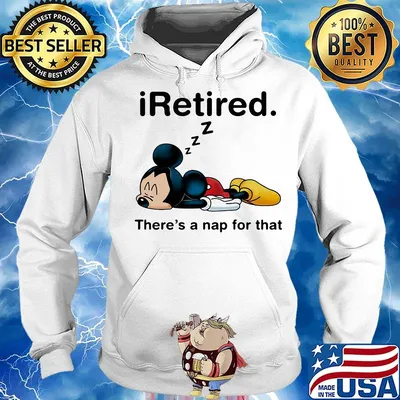 Mickey mouse sleeping i retired there's a nap for that s Hoodie