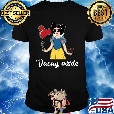 Mickey mouse snow white vacay mode shirt