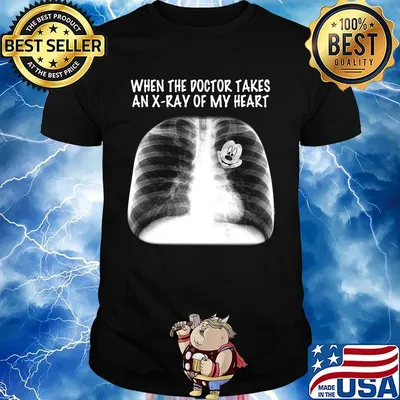 Mickey mouse when the doctor takes an x ray of my heart shirt