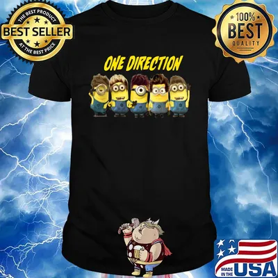 Minions one direction band shirt