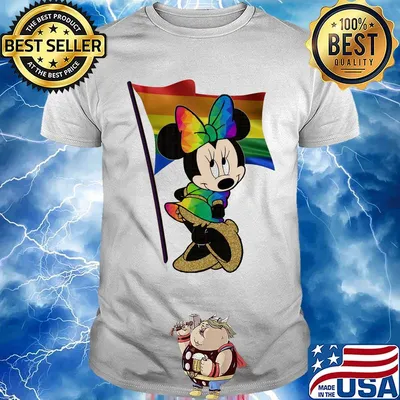 Minnie Mouse LGBT Disney flag shirt