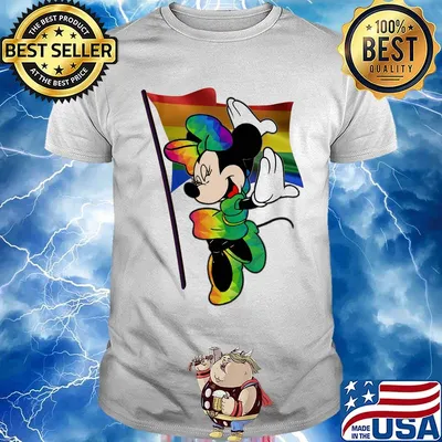 Minnie mouse LGBT flag shirt