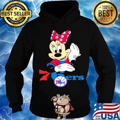 Minnie mouse philadelphia 76ers basketball s Hoodie