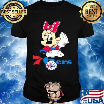 Minnie mouse philadelphia 76ers basketball shirt