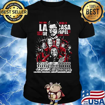 Money heist la casa de papel dali mask bella ciao shirt