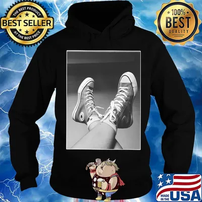 Monochrome converse shoes picture s Hoodie