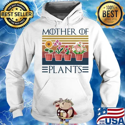 Mother of plants flower vintage retro s Hoodie