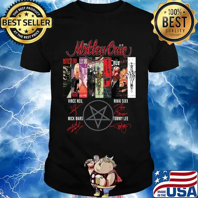 Mötley Crüe Band Signatures shirt