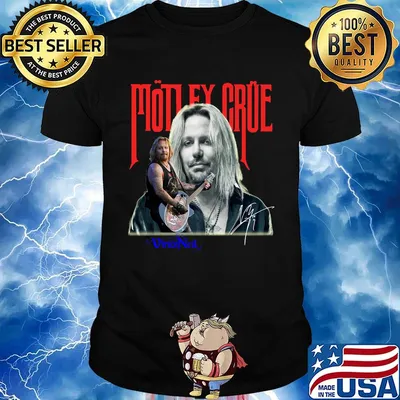 Motley crue band vince neil signature shirt