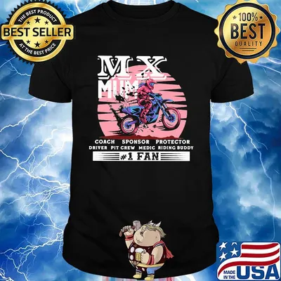 Motocross mx mum coach sponsor protector driver pit crew riding buddy 1 fan shirt