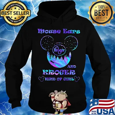 Mouse ears and kroger kind of girl s Hoodie