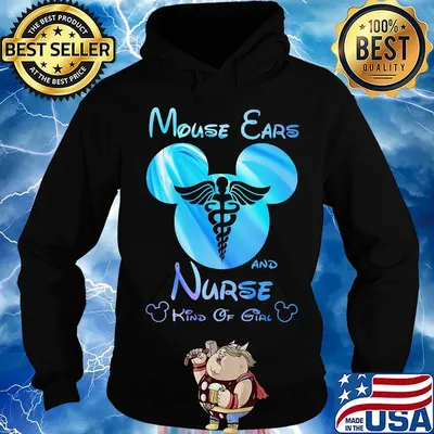 Mouse ears and nurse kind of girl s Hoodie