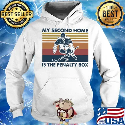 My second home is the penalty box vintage retro s Hoodie