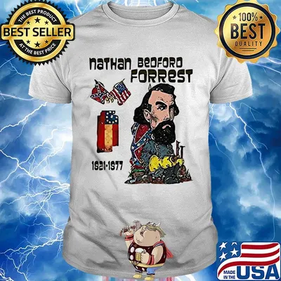 Nathan bedford forrest american flag independence day shirt