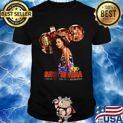 Naya rivera thank you for the memories black shirt